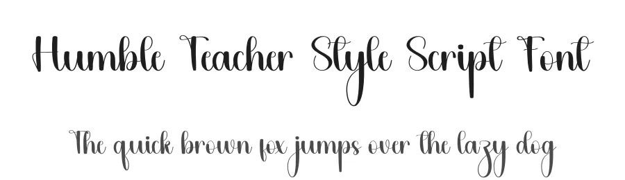 Humble Teacher Style Script Font by freshtypeink — Script Handwritten Font