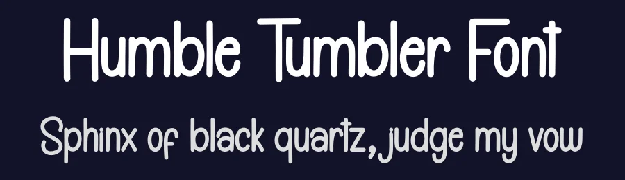 Humble Tumbler Font by creativeletter — Display Font — thumbnail 2