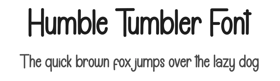 Humble Tumbler Font by creativeletter — Display Font