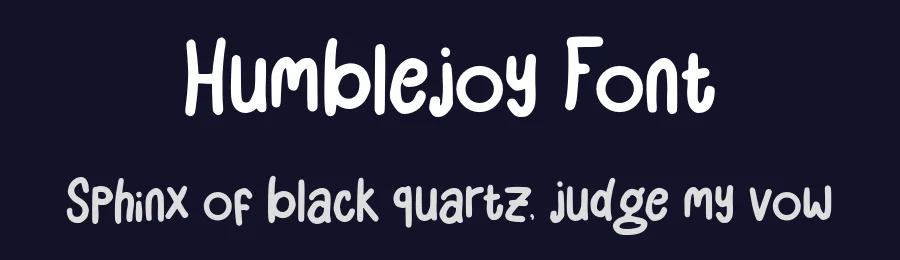 Humblejoy Font by Aksapix_Type — Display Font — thumbnail 2