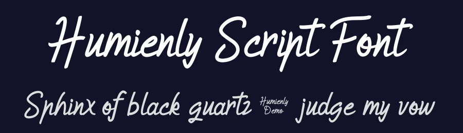 Humienly Script Font by Java pep — Script Handwritten Font — thumbnail 2