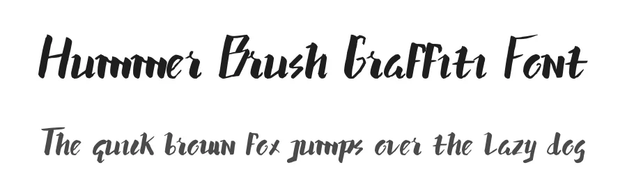 Hummer Brush Graffiti Font by edricstudio — Decorative Font