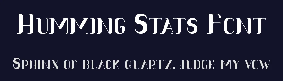 Humming Stats Font by imamfathoni0 — Display Font — thumbnail 2
