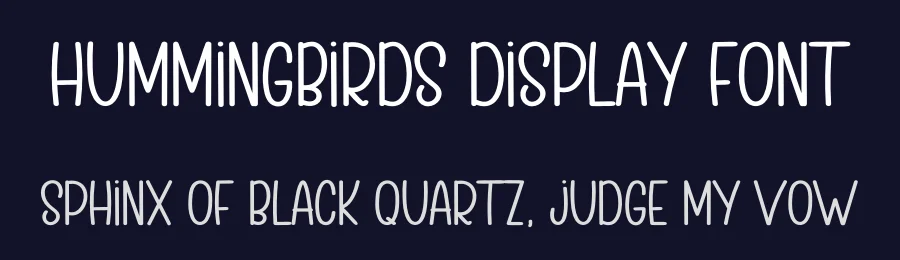 Hummingbirds Display Font by inermediaSTUDIO — Display Font — thumbnail 2
