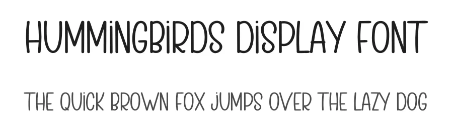 Hummingbirds Display Font by inermediaSTUDIO — Display Font