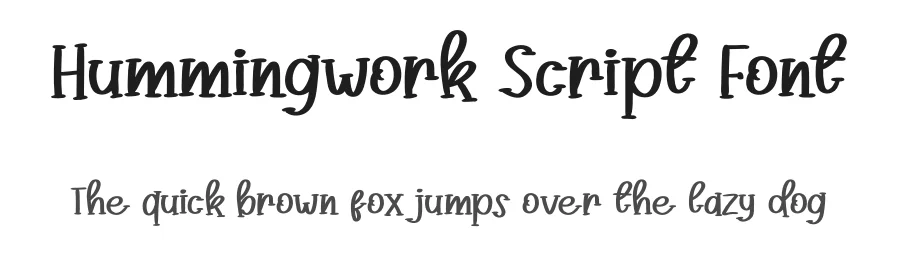 Hummingwork Script Font by andikastudio — Script Handwritten Font