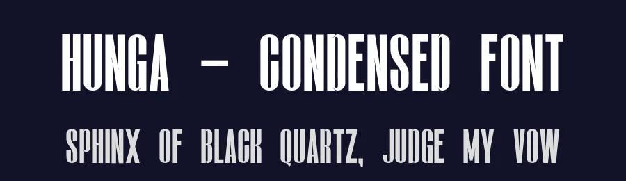 Hunga – Condensed Font by NuType — Decorative Font — thumbnail 2