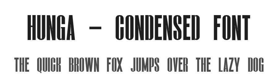 Hunga – Condensed Font by NuType — Decorative Font