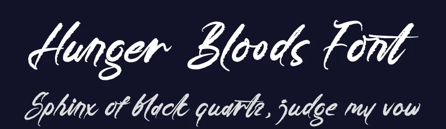 Hunger Bloods Font by stylishtype.co — Script Handwritten Font — thumbnail 2
