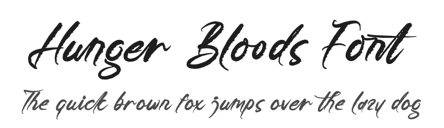 Hunger Bloods Font by stylishtype.co — Script Handwritten Font
