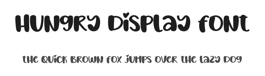 Hungry Display Font by creativeletter — Script Handwritten Font