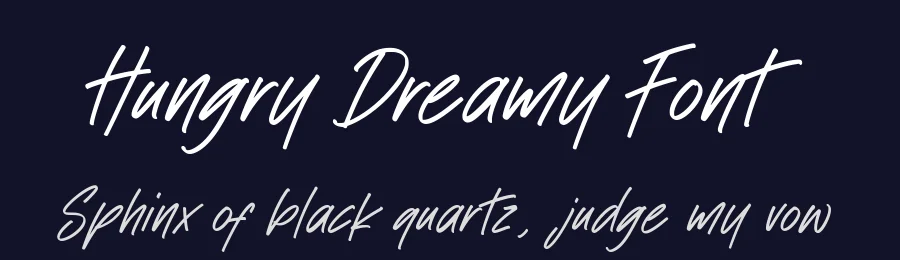 Hungry Dreamy Font by balpirick — Script Handwritten Font — thumbnail 2