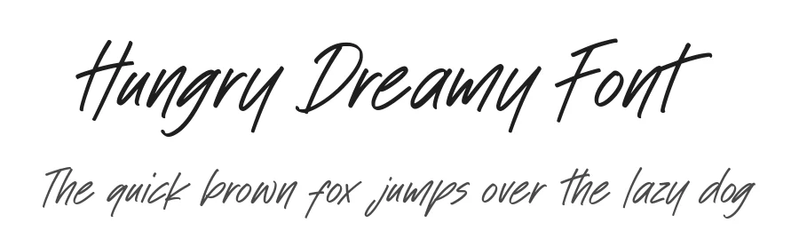 Hungry Dreamy Font by balpirick — Script Handwritten Font