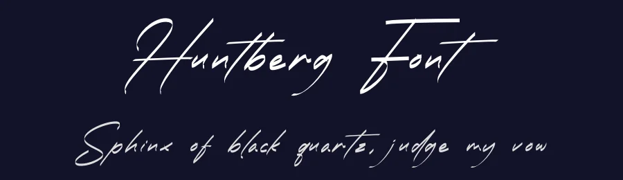 Huntberg Font by Rantautype — Script Handwritten Font — thumbnail 2
