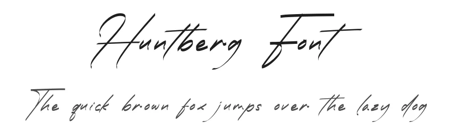 Huntberg Font by Rantautype — Script Handwritten Font
