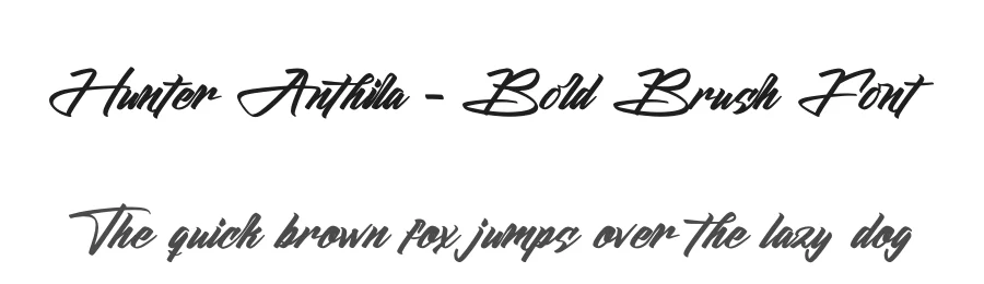 Hunter Anthila – Bold Brush Font by stylishtype.co — Script Handwritten Font