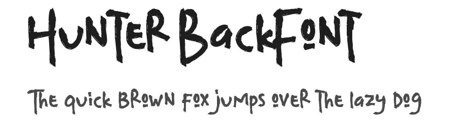 Hunter Back Font by noahtype — Decorative Font