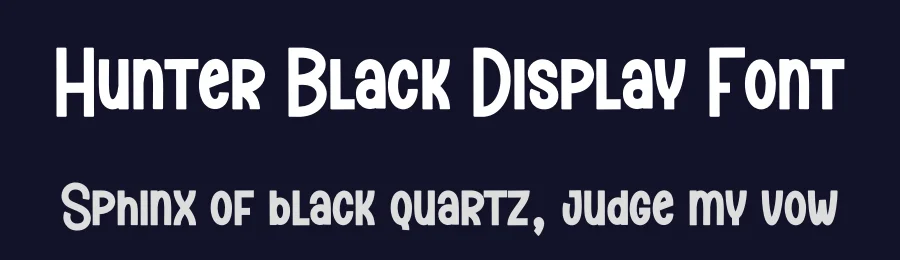 Hunter Black Display Font by creativeletter — Display Font — thumbnail 2