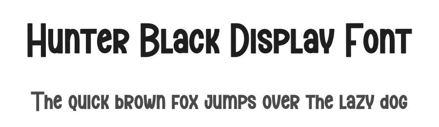 Hunter Black Display Font by creativeletter — Display Font
