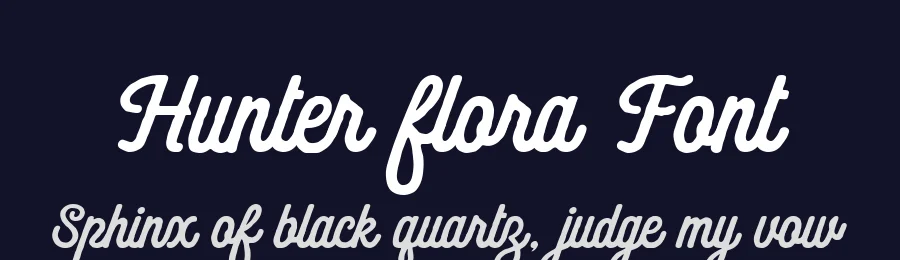 Hunter flora Font by alit design — Script Handwritten Font — thumbnail 2
