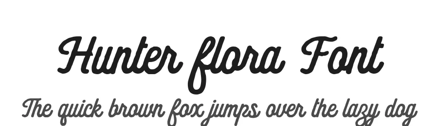 Hunter flora Font by alit design — Script Handwritten Font