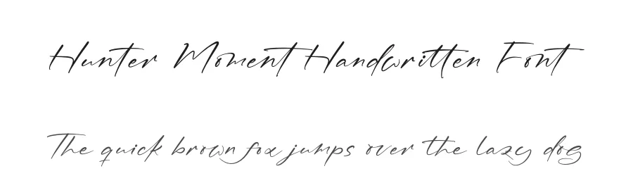 Hunter Moment Handwritten Font by stylishtype.co — Script Handwritten Font