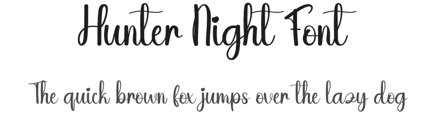 Hunter Night Font by andikastudio — Script Handwritten Font
