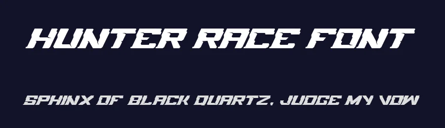 Hunter Race Font by handstype — Display Font — thumbnail 2