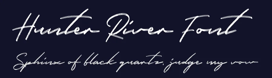 Hunter River Font by Hustle Supply Co — Script Handwritten Font — thumbnail 2