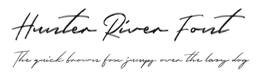 Hunter River Font by Hustle Supply Co — Script Handwritten Font
