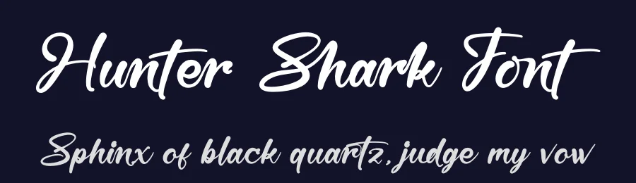 Hunter Shark Font by stylishtype.co — Script Handwritten Font — thumbnail 2