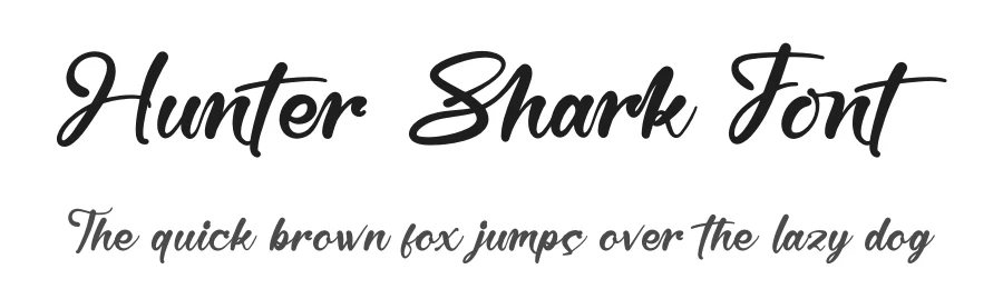 Hunter Shark Font by stylishtype.co — Script Handwritten Font
