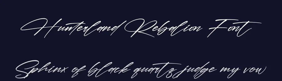 Hunterland Rebalion Font by letternity — Script Handwritten Font — thumbnail 2