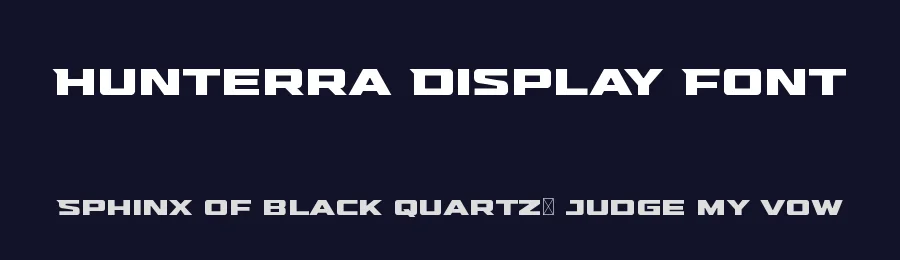Hunterra Display Font by Variatype — Display Font — thumbnail 2
