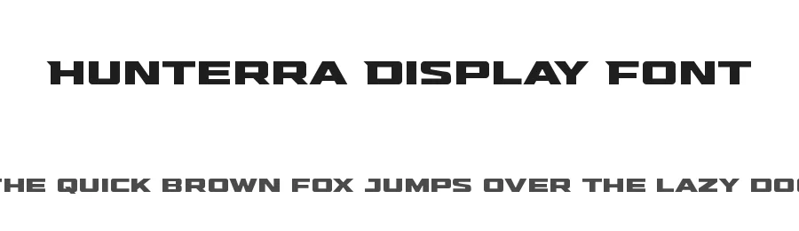 Hunterra Display Font by Variatype — Display Font