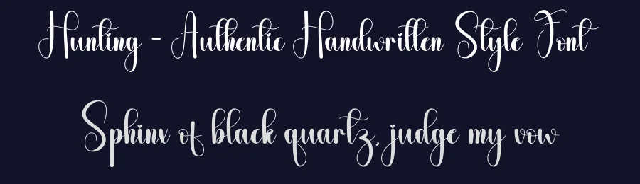 Hunting – Authentic Handwritten Style Font by andikastudio — Script Handwritten Font — thumbnail 2