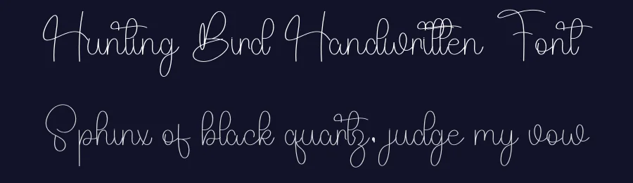 Hunting Bird Handwritten Font by freshtypeink — Script Handwritten Font — thumbnail 2