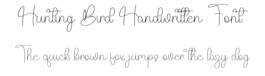 Hunting Bird Handwritten Font by freshtypeink — Script Handwritten Font