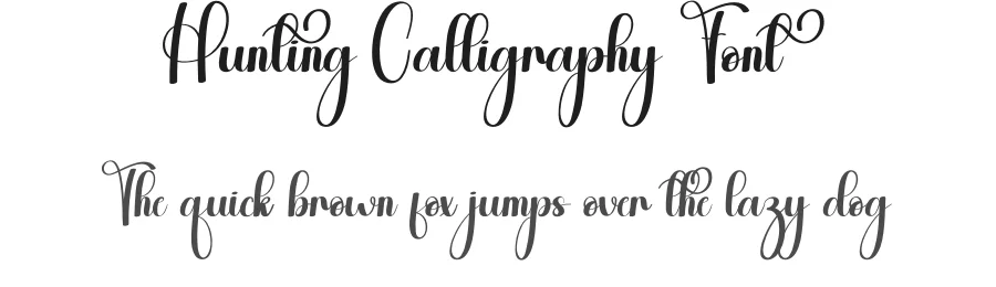 Hunting Calligraphy Font by andikastudio — Script Handwritten Font