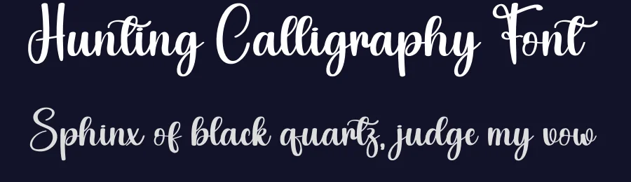 Hunting Calligraphy Font by creativeletter — Script Handwritten Font — thumbnail 2