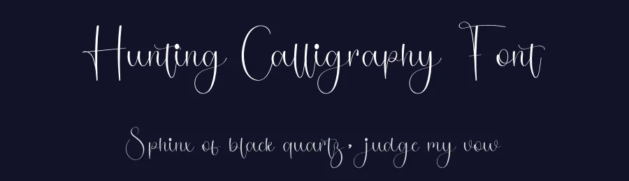 Hunting Calligraphy Font by freshtypeink — Script Handwritten Font — thumbnail 2