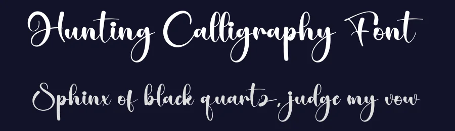 Hunting Calligraphy Font by creativeletter — Script Handwritten Font — thumbnail 2