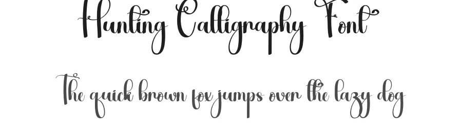 Hunting Calligraphy Font by andikastudio — Script Handwritten Font