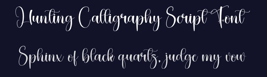 Hunting Calligraphy Script Font by creativeletter — Script Handwritten Font — thumbnail 2