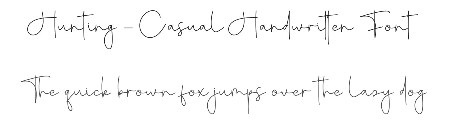 Hunting – Casual Handwritten Font by creativeletter — Script Handwritten Font