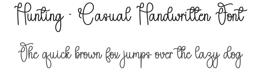 Hunting – Casual Handwritten Font by andikastudio — Script Handwritten Font
