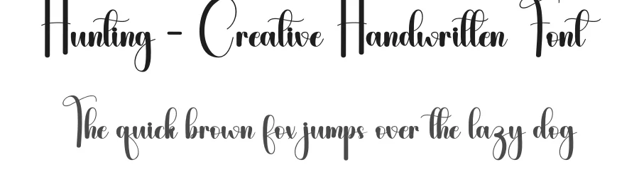 Hunting – Creative Handwritten Font by andikastudio — Script Handwritten Font