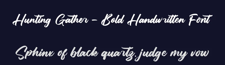 Hunting Gather – Bold Handwritten Font by letterenastudios — Script Handwritten Font — thumbnail 2
