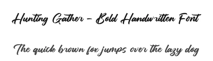 Hunting Gather – Bold Handwritten Font by letterenastudios — Script Handwritten Font