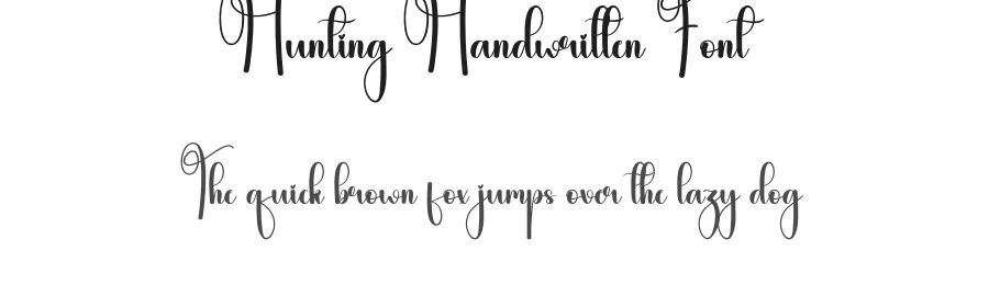 Hunting Handwritten Font by andikastudio — Script Handwritten Font